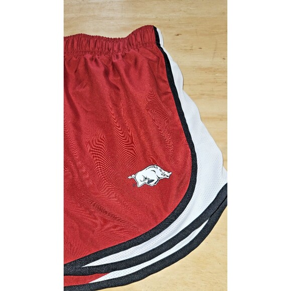 NIKE Arkansas University Razorbacks Dri-FIT Lined Red Shorts Size L Running Gym - Picture 2 of 8